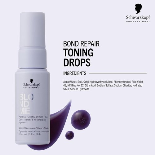 BLONDME Blonde Wonders Leave-In Toning Drops - Eliminate Brassy Tones | Ice, 1.0 Fl Oz | Color Depositing Treatment for Cool Blondes