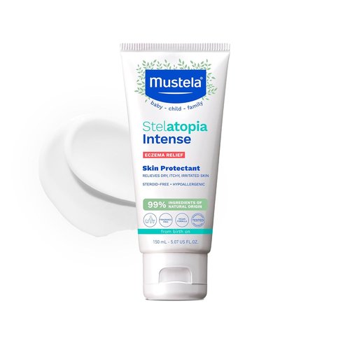 Mustela Eczema Relief Cream - Fragrance-Free Moisturizing Lotion with Colloidal Oatmeal | 5.07 fl. oz. for Dry, Itchy Skin
