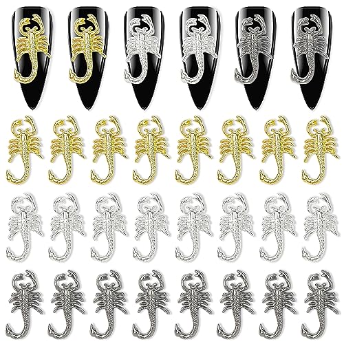30pcs Scorpion Nail Charms Kit1 for Acrylic Nails & Nail Art Decorations