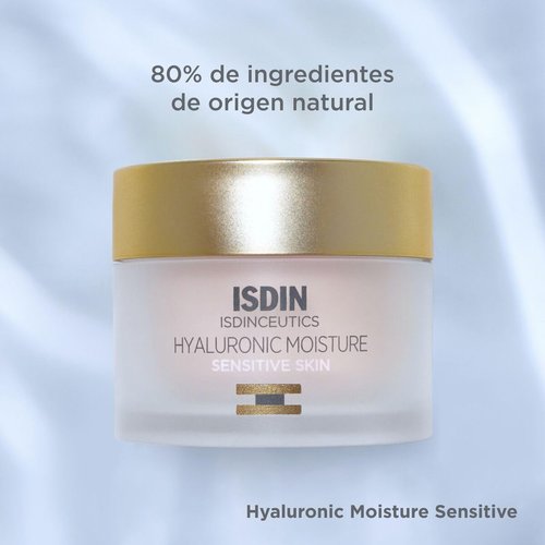 ISDIN Isdinceutics Hyaluronic Moisture - Calming Daily Face Moisturizer for Sensitive Skin | 1.76 OZ