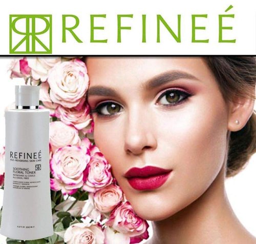 Refinee Soothing Floral Face Toner - Alcohol-Free Hydrating & Firming Rose Water | 6oz