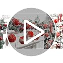 Hismir Velvet Christmas Tree Ornaments - Black 3.15 Inch 12 Pcs Xmas Balls Set