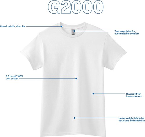 Gildan Ultra Cotton T-Shirt - Comfortable & Durable | Adult Multipack, Various Colors