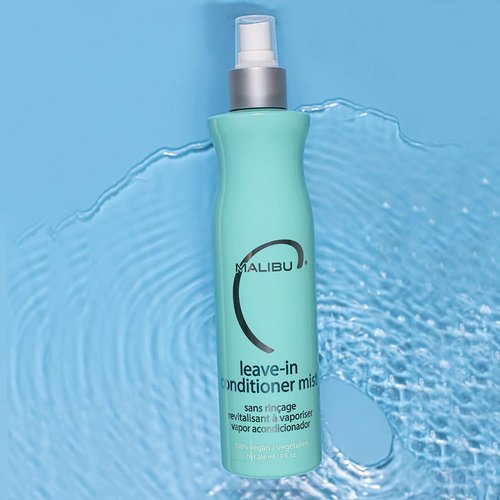Malibu C Leave-In Conditioner Mist - Thermal & UV Protection + Miracle Repair for Damaged Hair (9 oz)
