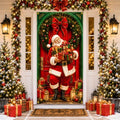 Christmas Door Cover Santa Gifts Banner Festive Front Door Decor - Santa Gifts Variation
