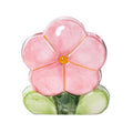 TANG SONG Ceramic Bloom Five Petals Make up Brush Holder Flower Cosmetic Storage Box Pen and Pencil Holder Desktop Organizers (Pink)