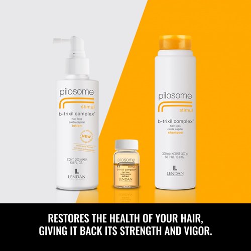 Lendan - Gentle Specific Shampoo - Pilosome Stimul B-Trixil Complex - 1000 ml - Removes Excess Sebum - Helps Improve the Appearance of Thin and Weakened Hair - Soft and Silky Finish