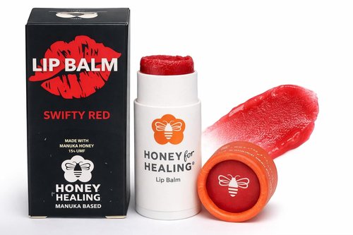 Manuka Honey Lip Balm 15+ UMF - Ultra-Hydrating Beeswax & Coconut Oil Formula | Eco-Friendly Tube | 0.25 oz / 7 g