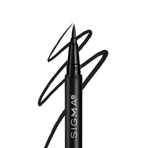 Sigma Beauty Liquid Pen Eyeliner - Wicked Black 0.01 oz for Precision Application