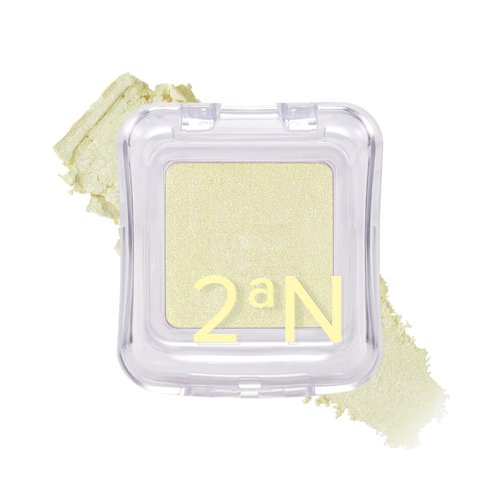 2aN Pure Glash Highlighter - Glass-Like Sheen Powder for Natural Radiance | Buildable, Lightweight Formula (Lemongrass, 0.8oz)