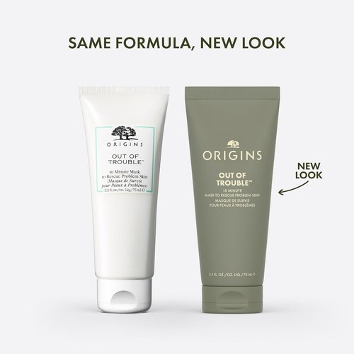 Origins Out of Trouble Mask - Rescue Problem Skin | Oil Absorbing & Texture Smoothing | Zinc & Sulfur, 2.5 Fl Oz