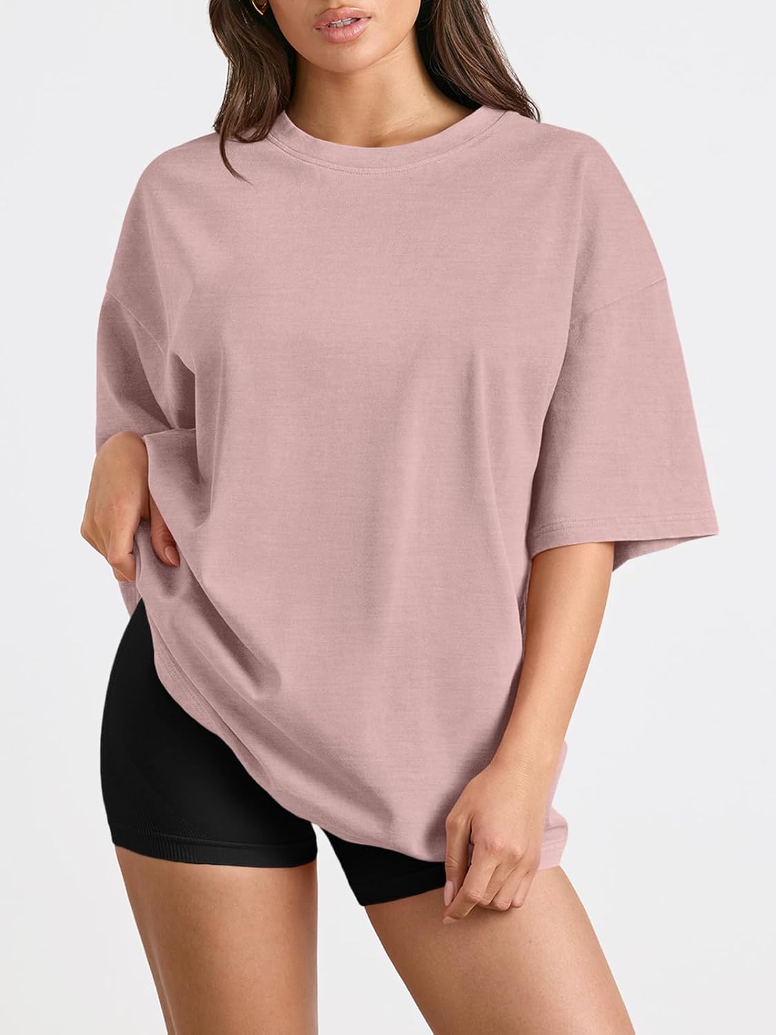 Trendy Queen Women's Oversized Summer T-Shirts - Plus Size Casual Tops for Spring | Short Sleeve Fashion