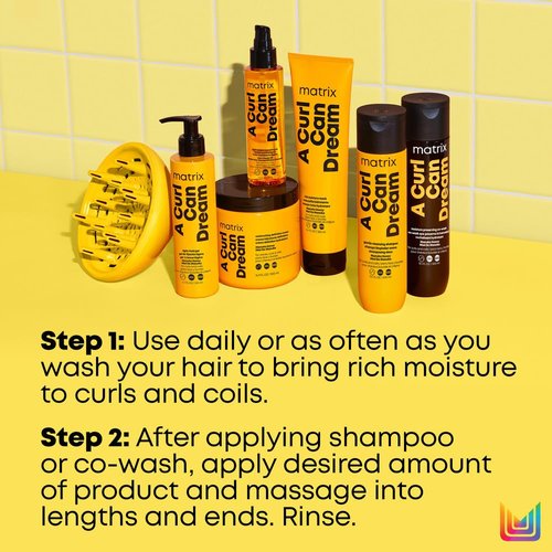 Matrix A Curl Can Dream Rich Mask - Hydrating Leave-In Treatment for Curly & Coily Hair | Sulfate-Free, Paraben-Free