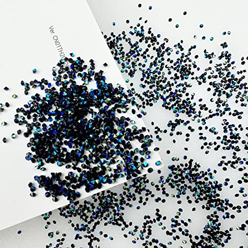 Black AB Pixie Nail Crystals 8800pcs Micro Rhinestones for Nail Art