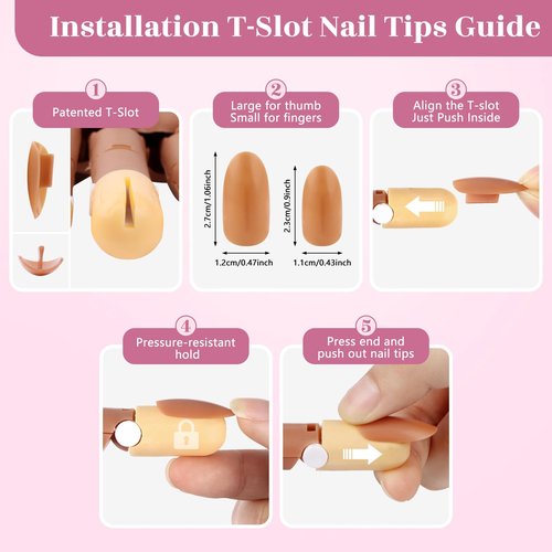 LIONVISON Practice Hand for Acrylic Nails: Magnetic Manicure Fake Nail Training Hand with Flexible Detachable Hand & 100 Strengthen Nail Tips for Nail Beginners (Brown)