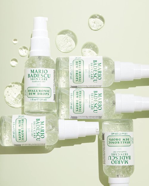 Mario Badescu Hyaluronic Dew Drops - Hydrating Gel-Serum for All Skin Types | 1 Fl Oz with Niacinamide & Botanical Extracts