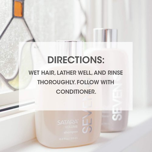 SEVEN Haircare Satara Volume Shampoo - Sulfate & Paraben Free | Pro Vitamin B5 & Argan Oil, 32oz