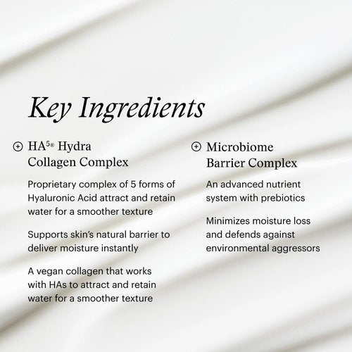 SkinMedica HA⁵ Hydra Collagen Water Burst Face Moisturizer with Vegan Collagen - Plumping Face Cream with Microbiome Barrier Complex for 24-Hour Hydration - Helps Replenish Dry, Dull Skin (1.7 Fl Oz)