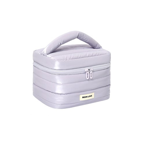 erised's bifrost Cute Large Capacity Makeup/Cosmetic/Toiletry Quilted Bag for Women&Girls/Travel Case/Zipper Organizer Bag/Down Jacket Waterproof Fabric/Wide Open
