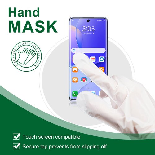 SULADEC Moisturizing Hand Mask with Shea Butter and Goat Milk, Hydrating Hand Masks for Dry Cracked Hands, Dry Skin Moisturizer for Soft and Smooth Touch Hands - Men Women - 5 Pairs