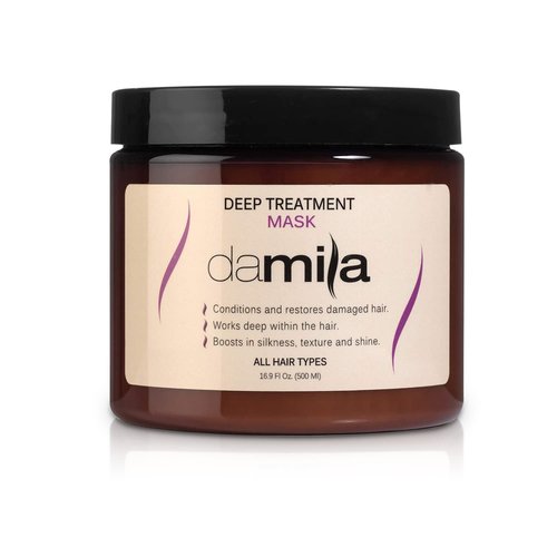 Damila Keratin Hair Mask - Deep Conditioning Treatment for Dry, Damaged Hair - 16.9 Fl. Oz | Restores Shine & Reduces Frizz