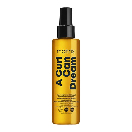 Matrix A Curl Can Dream Hair & Scalp Oil - Lightweight Frizz Control with Manuka Honey, 4.4 Fl Oz