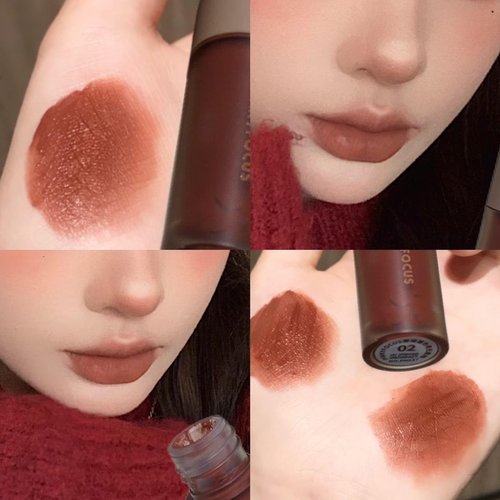 Skiennix 6-Piece Matte Lip Gloss Set - Velvet Finish, Long-Lasting Autumn/Winter Collection