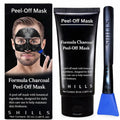 SHILLS Charcoal Mask for Men - Deep Cleansing Formula with Brush Set | 1.69 fl. oz