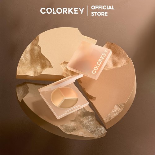 COLORKEY Concealer Palette - Long-Lasting, Blendable Formula for Dark Circles & Imperfections | 3 Colors