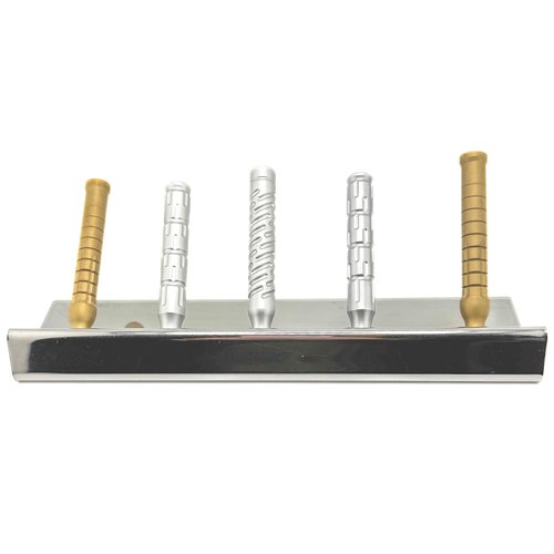 The Goodfellas' Smile, 5 SLOT - 304 Stainless Steel Safety Razor Stand, Compatible with all Models & Brands - Holds 5 Double Edge Razors - Crafted in Italy