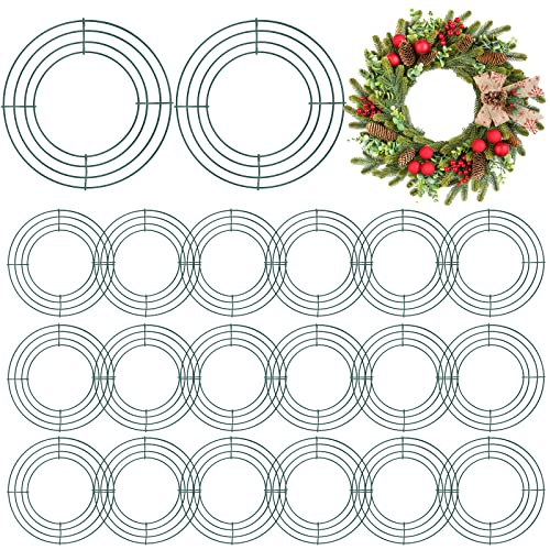 10 Inch Christmas Wire Wreath Frame - Metal Garland Wreath Form for DIY Crafts & Decorations