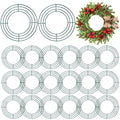 10 Inch Christmas Wire Wreath Frame - Metal Garland Wreath Form for DIY Crafts & Decorations