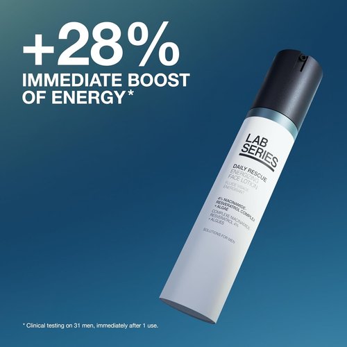 Lab Series Men's Daily Rescue Skin Care Set - Energizing Face Lotion & Eye Cream with Ginseng | Travel Size 1.7 Fl Oz & 0.51 Fl Oz