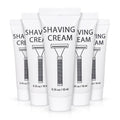 SLequipo Pack of 100 Disposable Shaving Cream Bulk, Individually Wrapped, 10g/0.35 oz, Travel Size Hotel Toiletries Amenities