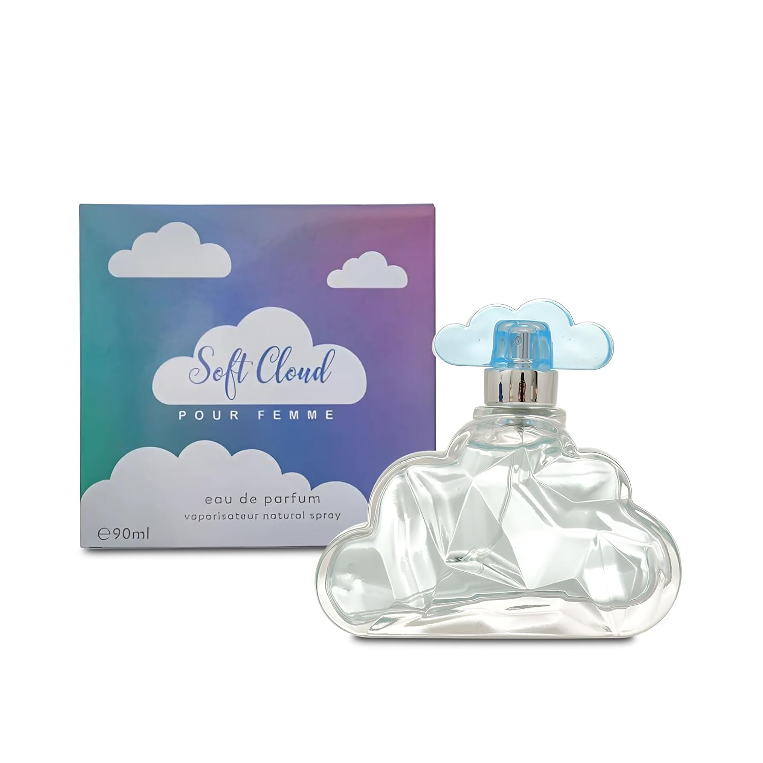 Soft Cloud Eau de Parfum Spray for Women - Coconut, Lavender, Vanilla & Pear Notes | 90ml Casual Fragrance