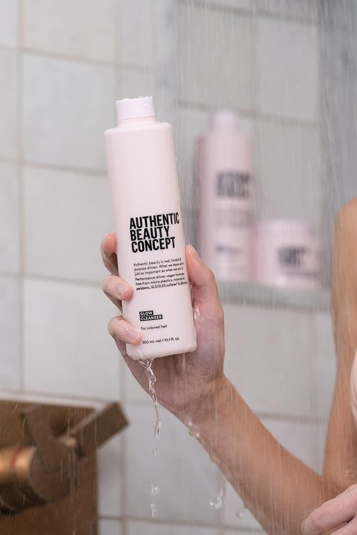 Authentic Beauty Concept Glow Cleanser - Preserves Color & Seals Cuticle for Color Treated Hair | Vegan & Sulfate-Free