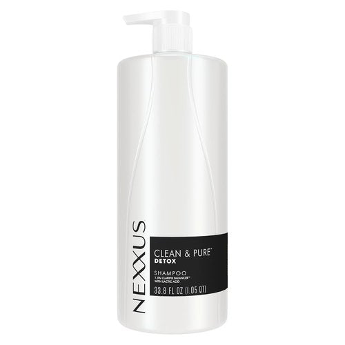 Nexxus Clean & Pure Shampoo - Detox Formula for Professional Hair Care | Silicone, Sulfate & Paraben Free, 33.8 oz