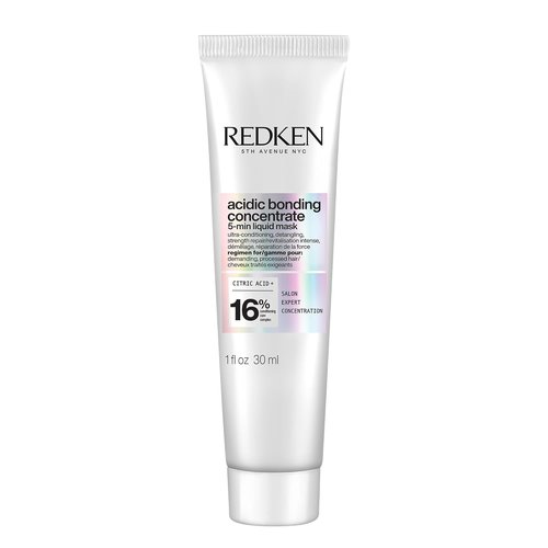 Redken Acidic Bonding Concentrate Hair Mask - Hydrating 5-Minute Bond Builder for Dry, Damaged Hair