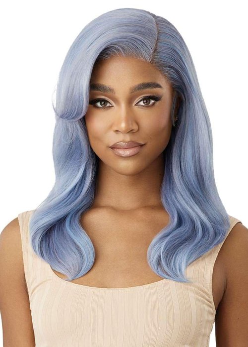 Outre Lace Front Wig - Melted Hairline - Hali (OFF BLACK 1B)