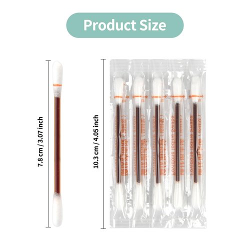 Sterile Iodine Swabs for First Aid | Single-Use Antiseptic Cotton Sticks | Wound Disinfection, Portable & Convenient for Travel, Home, Kids & Outdoor Emergencies