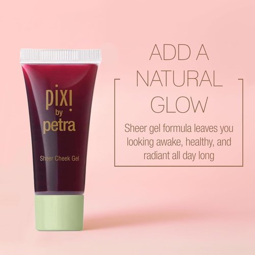 Pixi Sheer Cheek Gel - Flushed | Oil-Free Hydrating Gel Blush for a Natural Flush | 0.45 Fl Oz