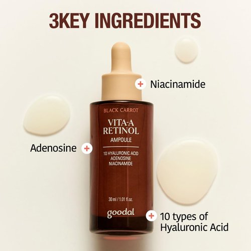 Goodal Black Carrot VITA-A Retinol Ampoule 30ml - Hydrating Facial Serum for Glowing Skin