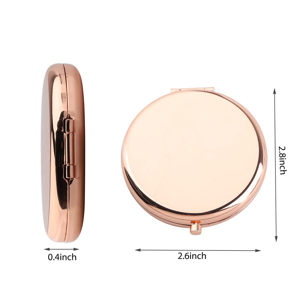 WUSUANED Princess Fans Makeup Mirror It’s Not What We Have in Life It’s Who We Have in Our Life Jewelry Cartoon Friendship Gift