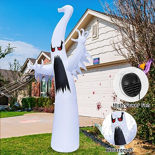 Halloween Ghost Inflatable Decorations with LED Lights - 6FT & 12FT Outdoor Inflatables