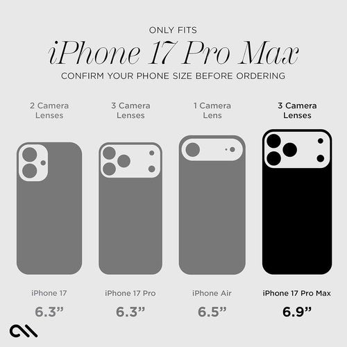 Case-Mate iPhone 17 Pro Max Case - Sparkly Floral Design with 12ft Drop Protection | MagSafe Compatible