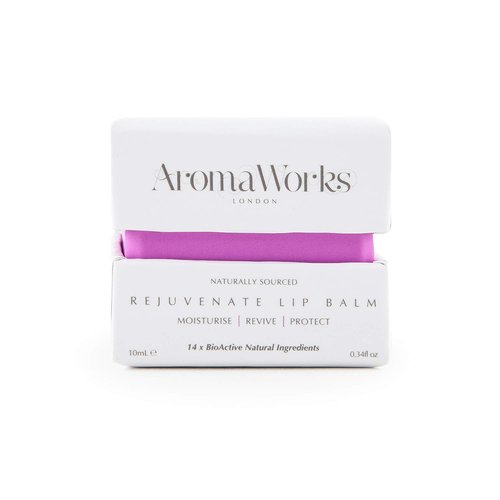 AromaWorks London Rejuvenate Lip Balm - Highly Moisturizing Treatment for Soft, Protected Lips - 0.34 Oz