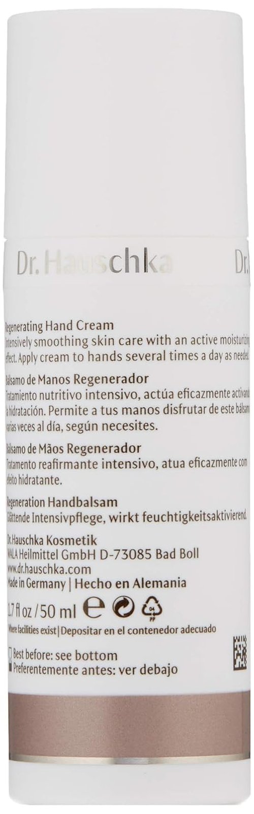 Dr. Hauschka Regenerating Hand Cream - Nourishing Moisturizer for Soft Skin | 1.7 Fl Oz
