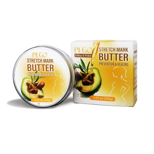 PEGO Stretch Mark Butter - Maternity Cream for Pregnancy & Postpartum Care | Hypoallergenic 100g/3.53oz