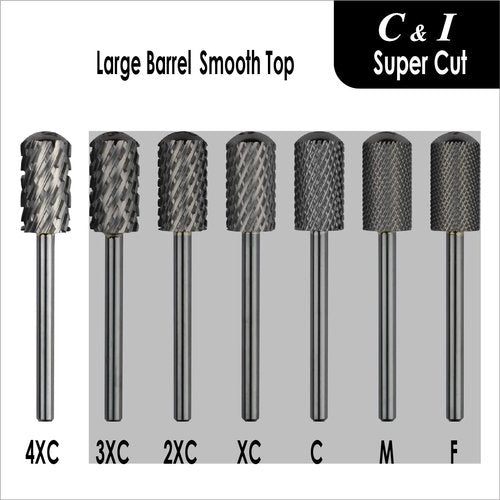 Upgrade Edition Large Barrel Smooth Top, Super Cut, Nail Drill for Electric Manicure Drill Machine, Nail Gel Remove (4 Extra Coarse - 4XC)