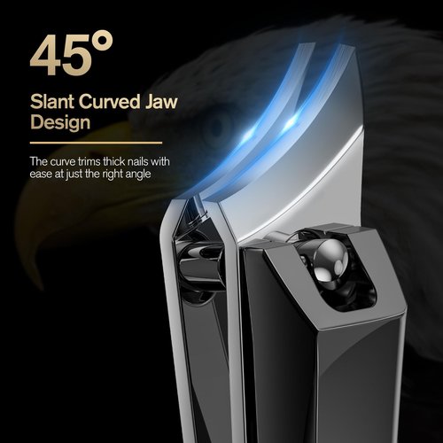 FERYES Ingrown Nail Clipper - Slant Curved Blade Nail Clipper for Thick Toenails and Ingrown Nails, Podiatrist Toenail Clippers for Seniors and Men